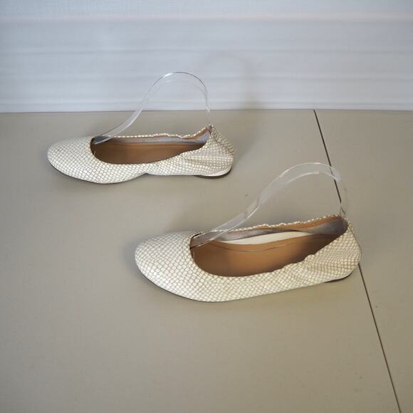 Vionic Women's Orthotic Alexa Embossed Lizard Leather Size 7.5 Ballet Flats - Picture 5 of 10